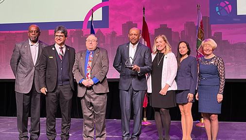 College leaders accept World Federation of Colleges and Polytechnics (WFCP) Award of Excellence 